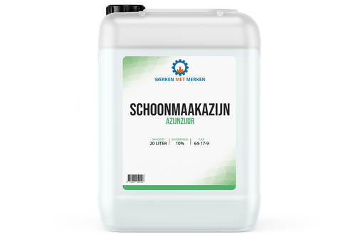 Schoonmaakazijn 20 liter, jerrycan