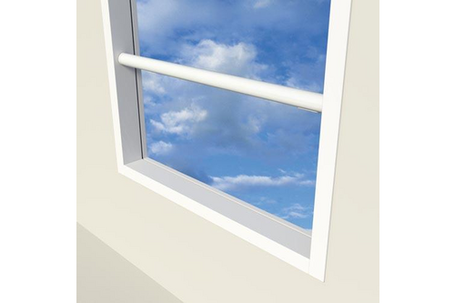 Secuguard doorvalbeveiliging classic ø 40 x 4 mm wit - ral 9010, 1190 mm, doorvalbeveiliging ø40x4mm in de dag