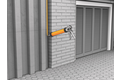 Sikahyflex 250 facade gevelkit 300 ml, betongrijs, patroon