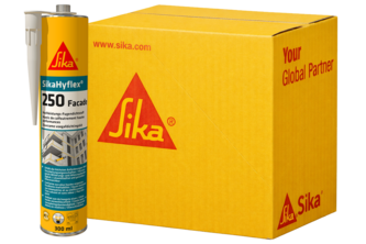 SikaHyflex 250 Facade gevelkit 12 stuks, 300 ML, Betongrijs, Patroon