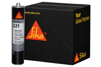 Sikaflex 221 12 stuks, 300 ML, Lichtgrijs - RAL 7035, Patroon