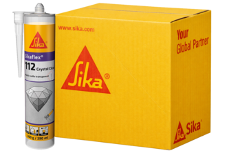 Sikaflex 112 Crystal Clear 12 stuks, 300 ML, Transparant, Patroon