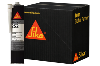 Sikaflex 252 12 stuks, 300 ML, Zwart, Patroon