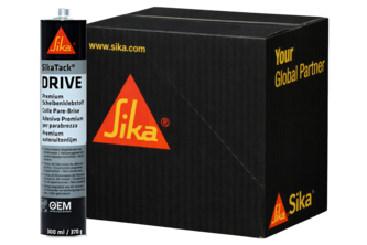 SikaTack DRIVE (60 min) 12 stuks, 300 ML, Zwart, Patroon