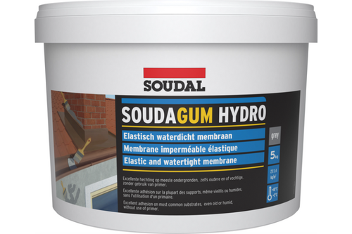 Soudal soudagum hydro 1 kg, grijs, emmer