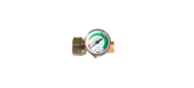 Stop gas met manometer, doorstroombegrenzer en thermisch beveiligd