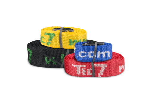 Tec7 fasty spanbandjes 100 cm x 20 mm – geel