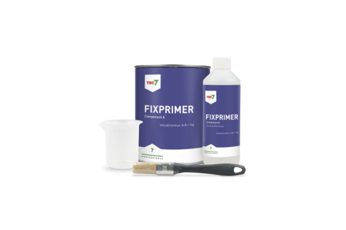 Tec7 fixprimer epoxy 1 kg, transparant amberkleurig, set