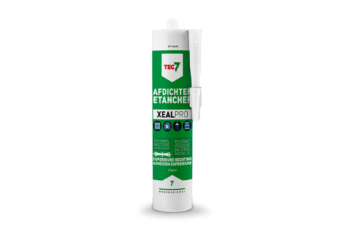 Tec7 xealpro siliconen afdichtingskit 310 ml, transparant, koker