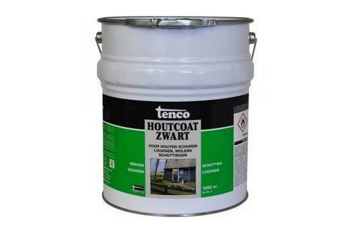 Tenco houtcoat zwart 25 liter