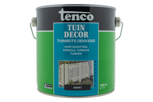 Tenco tuindecor dekkend 2,5 liter, zwart, bus