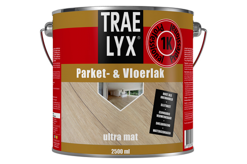 Trae-lyx parket- & vloerlak ultramat, 2,5 liter