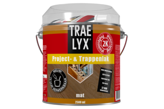 Trae-Lyx Project- en Trappenlak Mat, 2,5 liter
