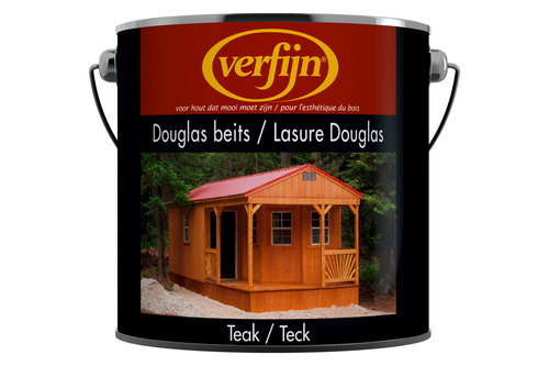 Verfijn douglasbeits 2,5 liter, teak