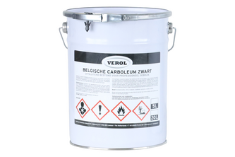 Verol Carboleum Zwart 5 liter, Zwart