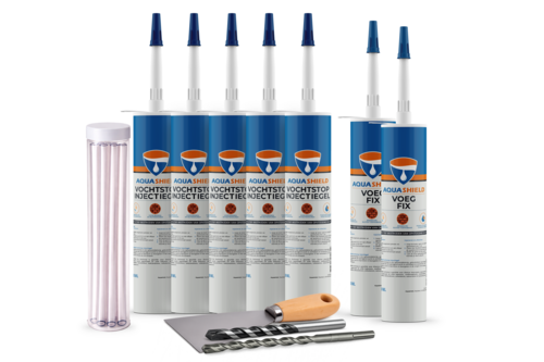 Aquashield vochtstop injectiegel set 5 x 310 ml