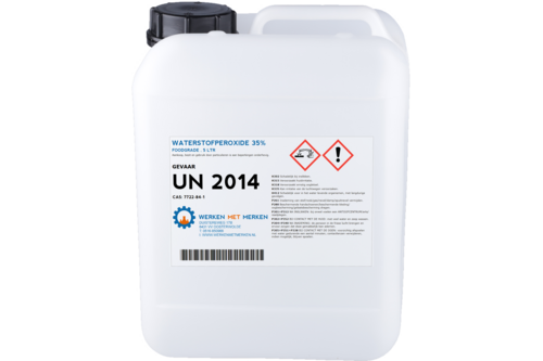 Waterstofperoxide foodgrade 35% 5 liter