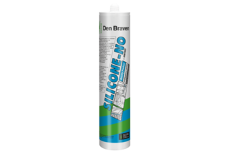 Zwaluw Silicone NO + Sanitary 310 ML, Zwart, Koker