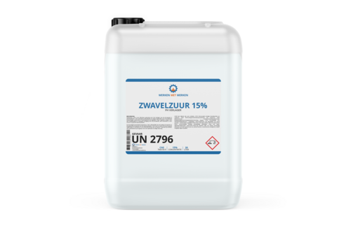 Zwavelzuur 15% 20 liter, can