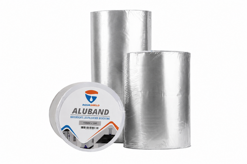 Aquashield aluminiumband 75mm x 10m, aluminium