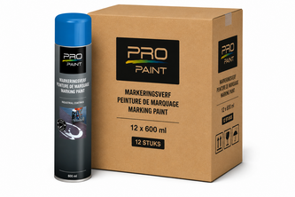PRO-Paint markeringsverf 12 stuks, 600 ML, Blauw