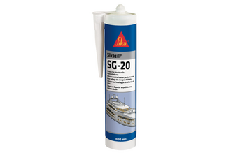Sikasil SG-20 25, 300 ML, Zwart, Koker