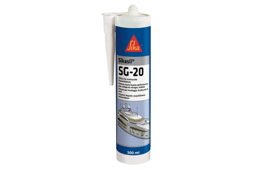 Sikasil sg-20 1, 300 ml, zwart, koker