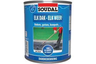 Soudal Elk Dak Elk Weer 750 ML, Grijs, Blik