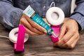 Bison hard plastic lijm 25 ml, tube