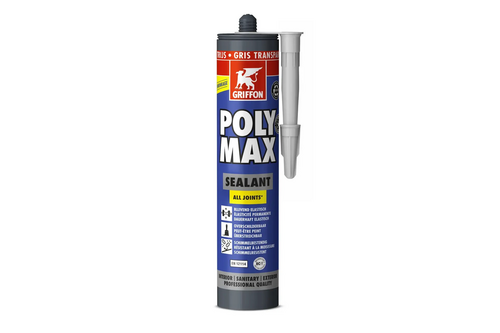 Griffon polymax sealant all joints 280ml, transparant grijs