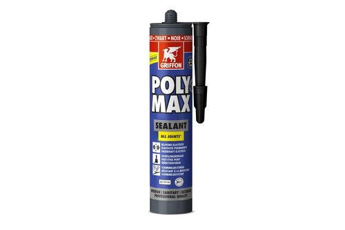 Griffon polymax sealant all joints 280ml, zwart