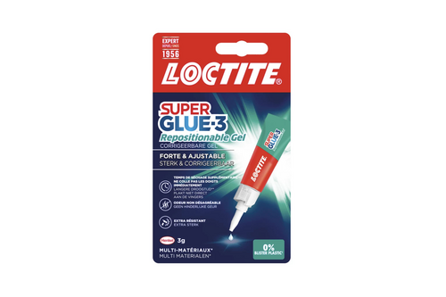 Loctite secondelijm repositionable gel 3 gr