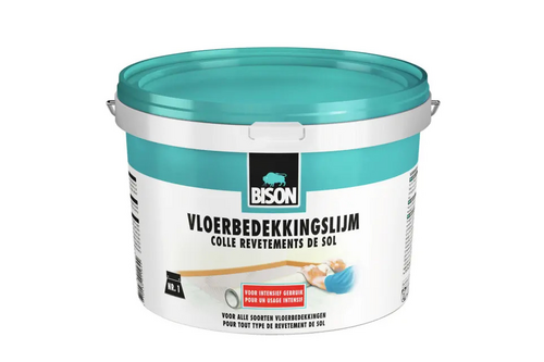 Bison vloerbedekkingslijm 4 kg, emmer