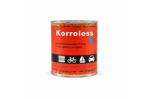 Corroless no. 1 anti-roest primer 1 liter, roodbruin, blik
