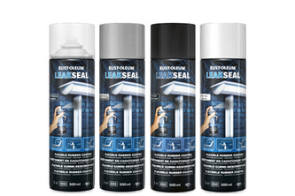 Rust-Oleum Leakseal Flexibele Rubber Coating 500 ML, Wit, Spuitbus