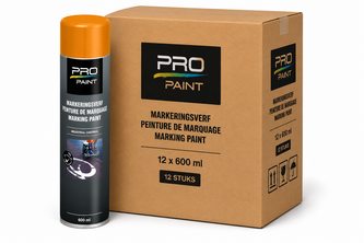PRO-Paint markeringsverf 12 stuks, 600 ML, Oranje