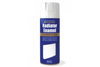 Rust-Oleum Radiatorlak Zijdeglans, 400 ML, Wit, Spuitbus
