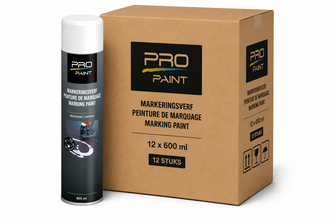 PRO-Paint markeringsverf 12 stuks, 600 ML, Wit